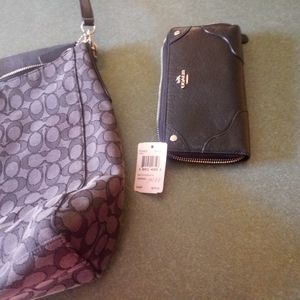 Coach purse and wallet